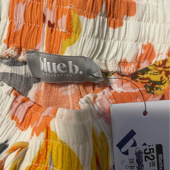 NWT Blue B. Floral Print Flared Flowly Lightweight Palazzo Pants Sz M - Picture 6 of 6